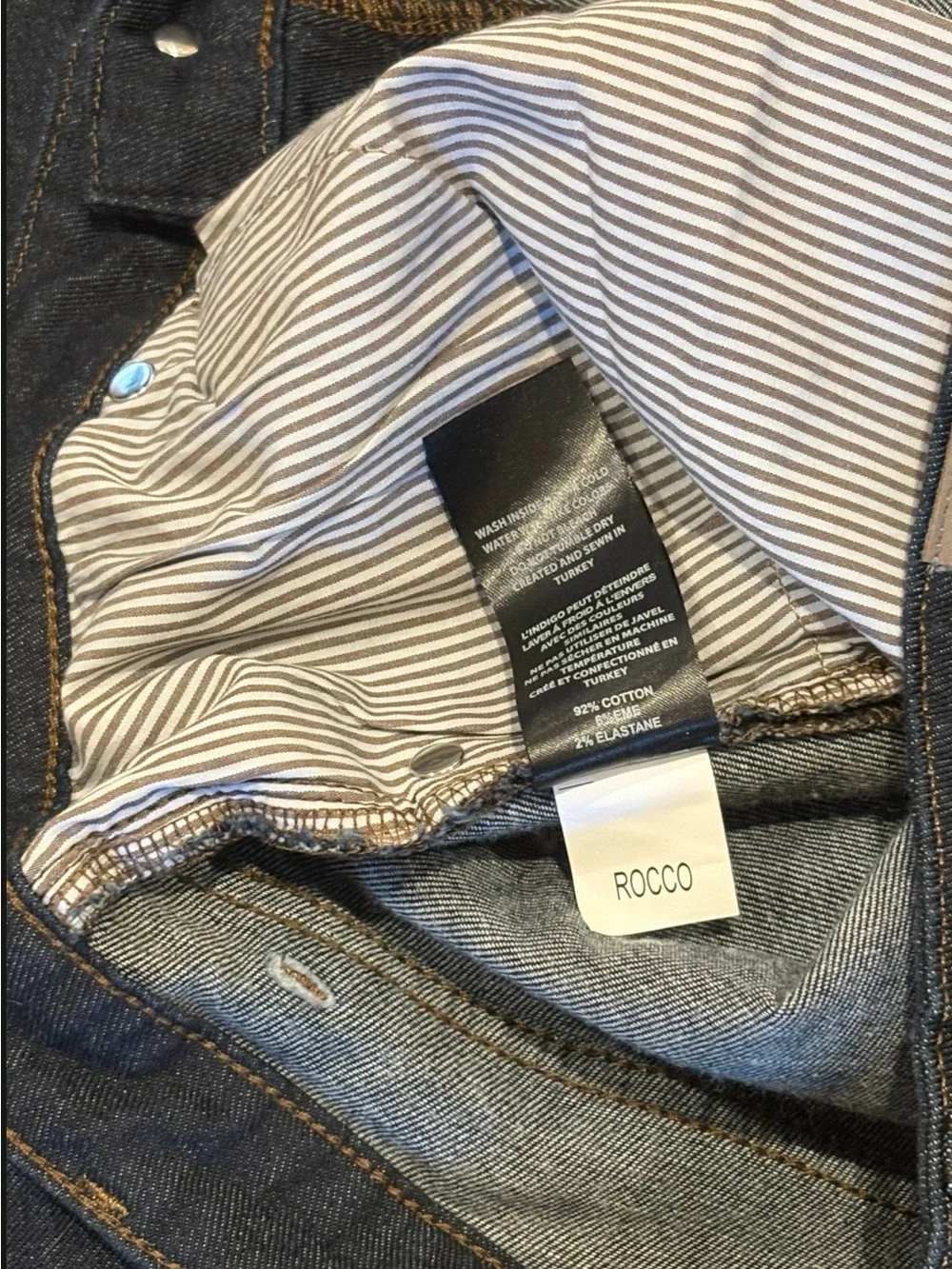 Rye 51 Candiani Italian Stretch Denim Rocco Wash Men’s 32” Straight Leg Jeans